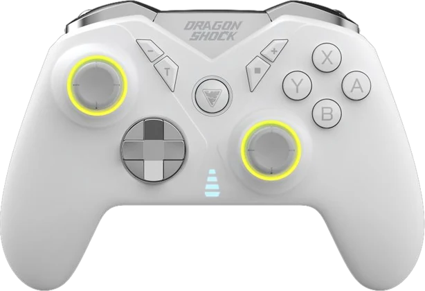 Dragon Shock white wireless controller