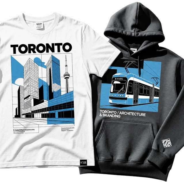 K108 Toronto tee and hoodie