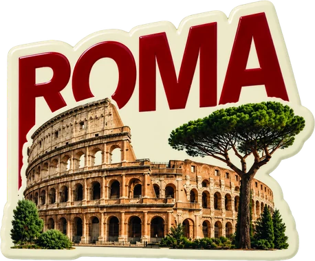 K108 Roma Colosseum magnet