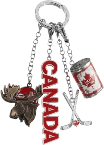 K108 Canada charm keychain