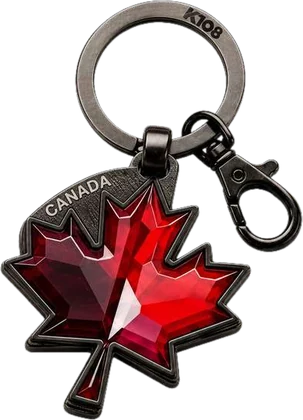 K108 Canada maple leaf keychain