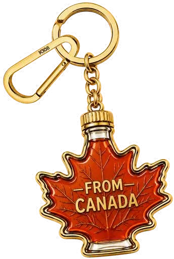 K108 From Canada maple keychain