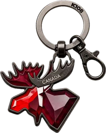 K108 moose head keychain