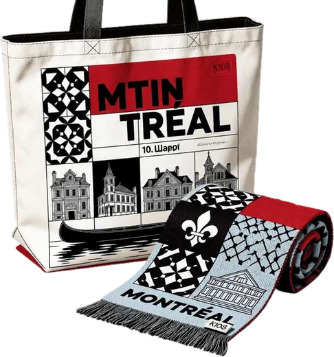 K108 Montréal tote and scarf