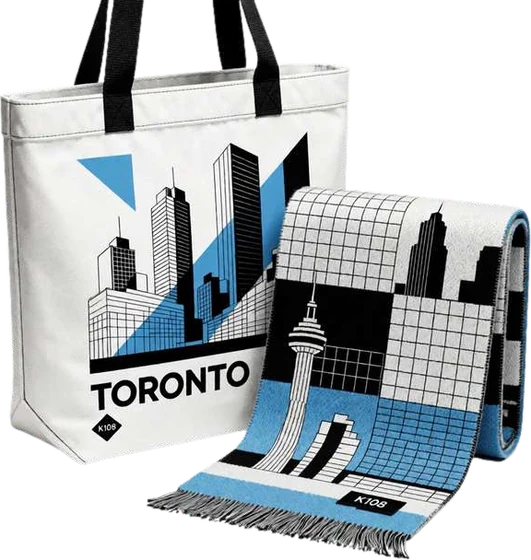 K108 Toronto tote and scarf