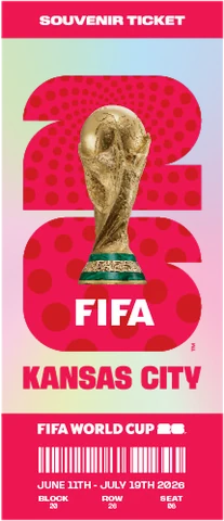 FIFA World Cup 26™ souvenir ticket, Kansas City