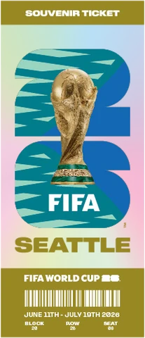 FIFA World Cup 26™ souvenir ticket, Seattle